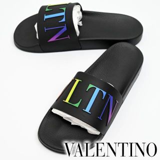 ヴァレンティノ(VALENTINO)の新品 Valentino ラバー VLTN スライドサンダル(サンダル)