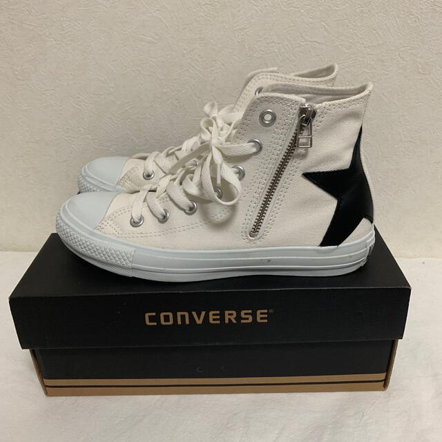 CONVERSE(コンバース)のレア★ コンバース ハイカット ホワイト スター 24.5cm レディースの靴/シューズ(スニーカー)の商品写真