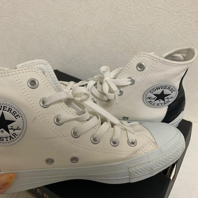 CONVERSE(コンバース)のレア★ コンバース ハイカット ホワイト スター 24.5cm レディースの靴/シューズ(スニーカー)の商品写真