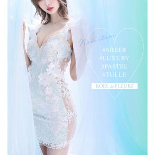 ローブ(ROBE)のROBE de FLEURS ミニドレス(ナイトドレス)