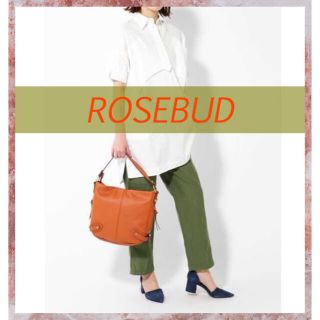 ローズバッド(ROSE BUD)のローズバッド ベルト付テーパードパンツ Sサイズ(カジュアルパンツ)