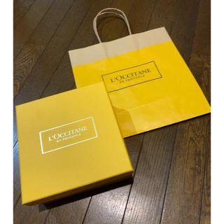 ロクシタン(L'OCCITANE)のロクシタン　ショップ袋　BOX ギフト　2点セット　美品(ショップ袋)