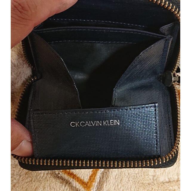 Calvin Klein(カルバンクライン)のカルバンクライン 小銭入れ コインケース 本革 レザー　ブラック メンズのファッション小物(コインケース/小銭入れ)の商品写真