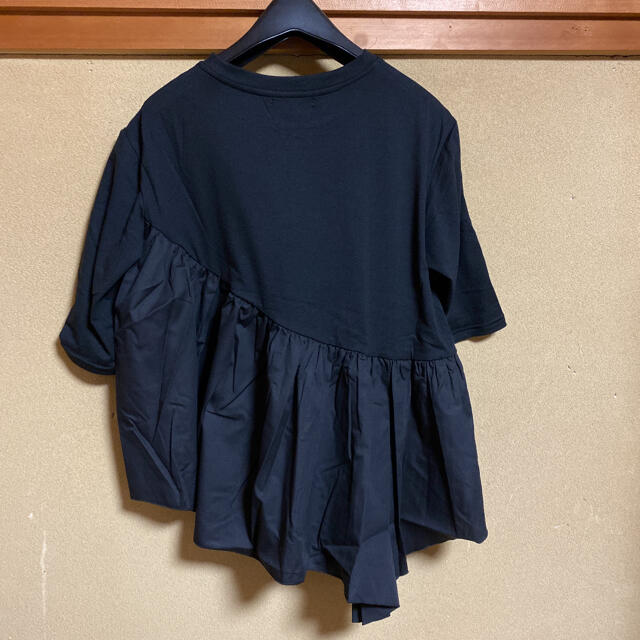 CIAOPANIC TYPY(チャオパニックティピー)の新品タグ付チャオパニックティピー異素材フリルTトップス体型カバー レディースのトップス(Tシャツ(半袖/袖なし))の商品写真