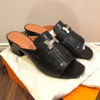 エルメス(Hermes)の新品未使用，エルメス　アルマ　サンダル　39.5 黒(サンダル)