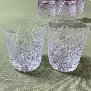 ボヘミアングラス　2個セット(グラス/カップ)