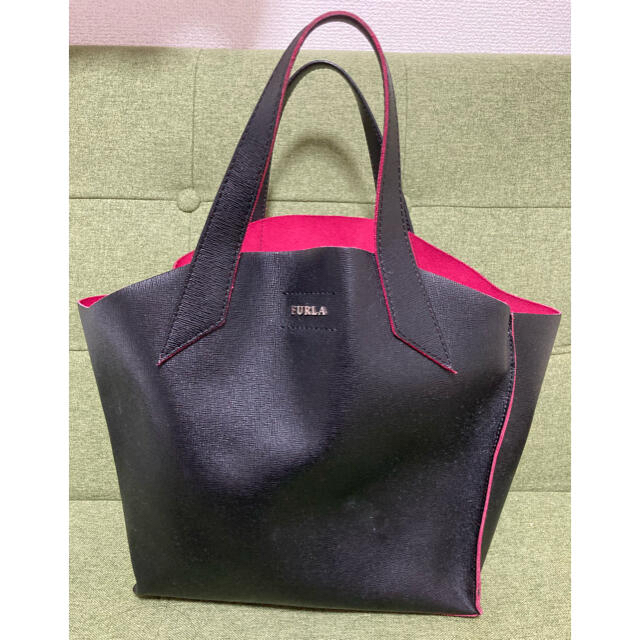 Furla(フルラ)の【美品】FURLA フルラ　トートバッグ　ユッカ　ブラック レディースのバッグ(トートバッグ)の商品写真