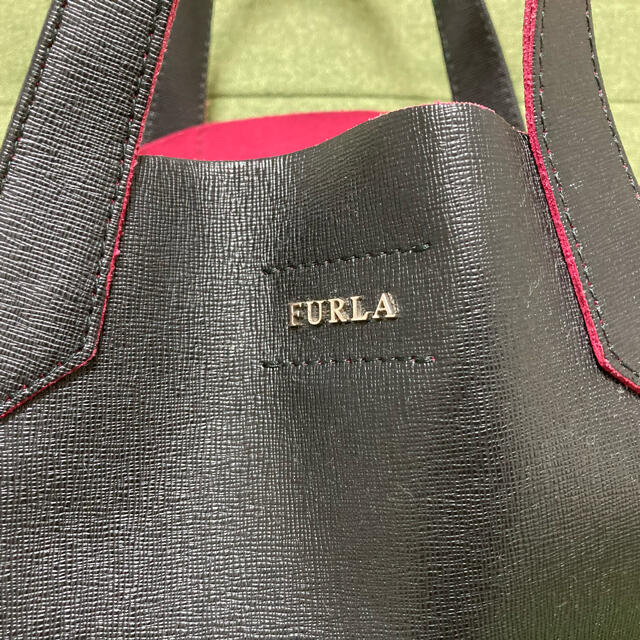 Furla(フルラ)の【美品】FURLA フルラ　トートバッグ　ユッカ　ブラック レディースのバッグ(トートバッグ)の商品写真