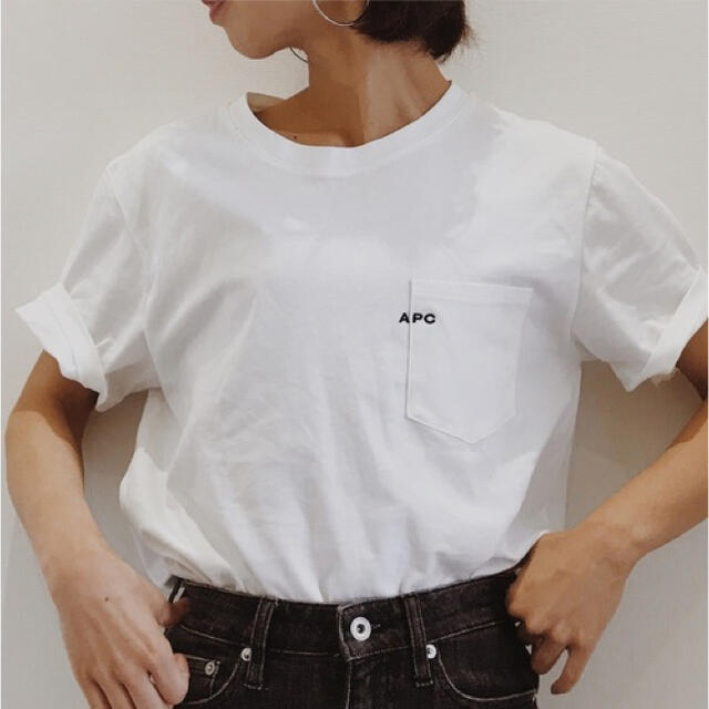 A.P.C(アーペーセー)の【A.P.C./ アーペーセー】POCKET emb-Tシャツ レディースのトップス(Tシャツ(半袖/袖なし))の商品写真