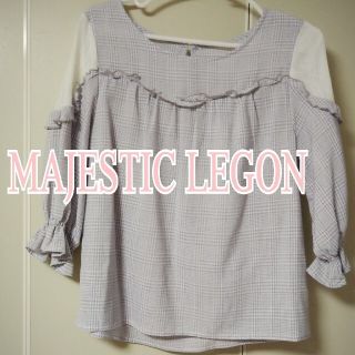 マジェスティックレゴン(MAJESTIC LEGON)のMAJESTICLEGON マジェスティックレゴン　チェックブラウス(シャツ/ブラウス(長袖/七分))