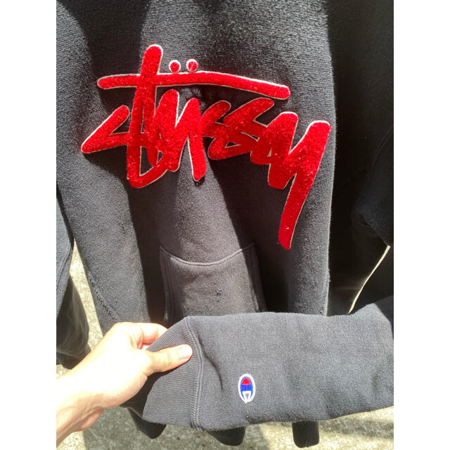 STUSSY(ステューシー)の【USED】stussy × champion パーカー メンズのトップス(パーカー)の商品写真