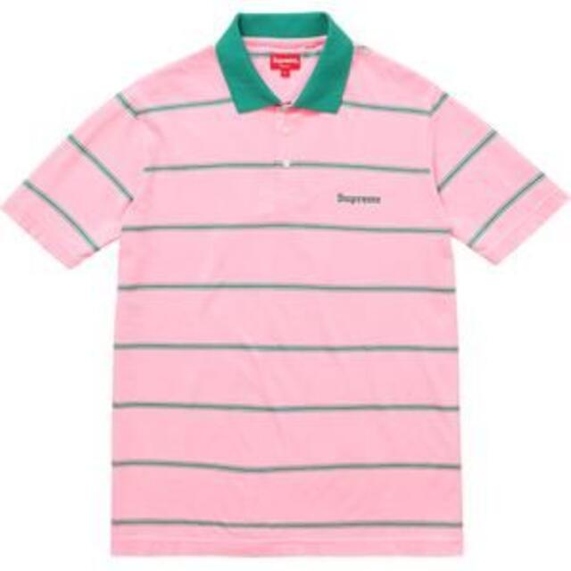[XL] Supreme Stripe Polo Pink