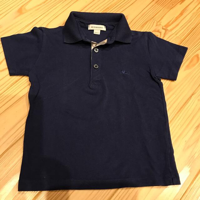 BURBERRY(バーバリー)のバーバリー　ポロシャツ紺100 キッズ/ベビー/マタニティのキッズ服男の子用(90cm~)(Tシャツ/カットソー)の商品写真