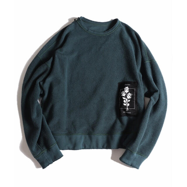 Jieda(ジエダ)のJieDa REVERSIBLE SWEAT SHIRT GREEN 2 メンズのトップス(スウェット)の商品写真