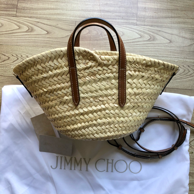 JIMMY CHOO - 新品 Jimmy Choo MACY ジミーチュウ かごトートバッグの