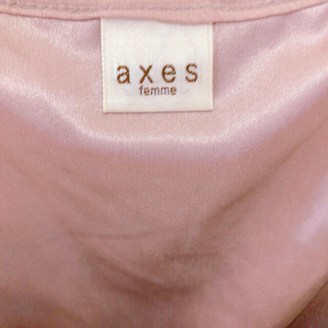 axes femme(アクシーズファム)のおまけ付き❗️ くすみピンク　ブラウス  スパンコール  レディースのトップス(シャツ/ブラウス(半袖/袖なし))の商品写真