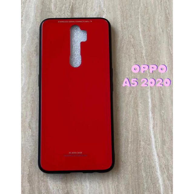 OPPO(オッポ)のシンプル&可愛い♪耐衝撃背面9HガラスケースOPPO A5 2020 ホワイト  スマホ/家電/カメラのスマホアクセサリー(Androidケース)の商品写真