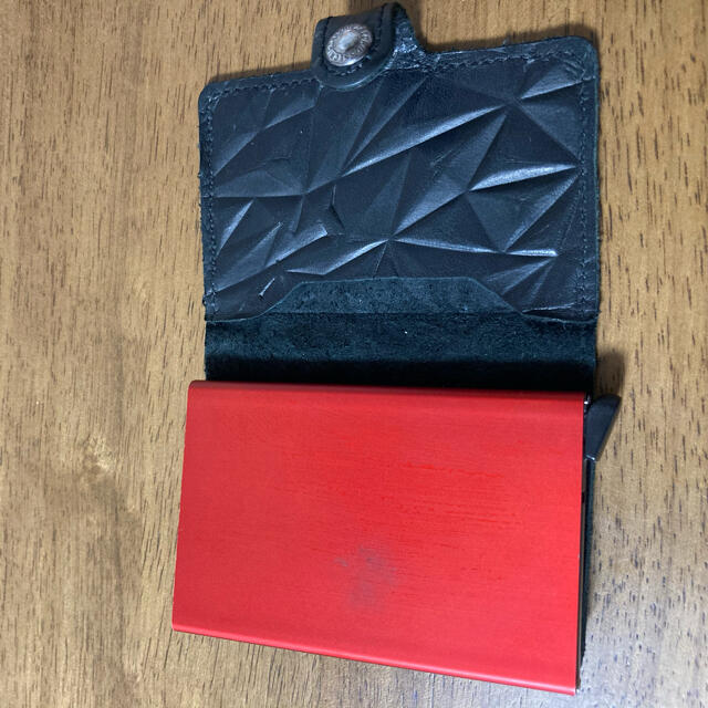 【SECRID】ミニウォレット プリズム ブラックレッド メンズのファッション小物(折り財布)の商品写真