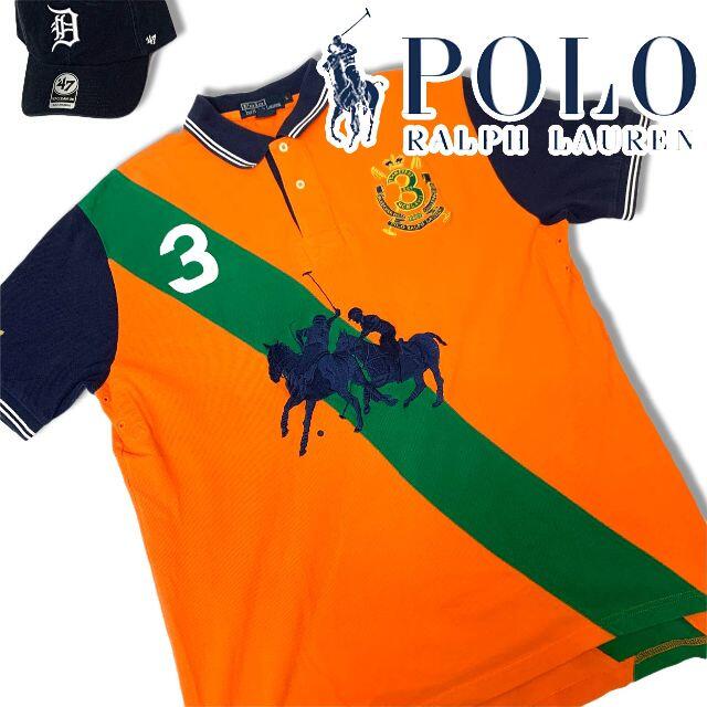 ダブルポニー ■ POLO ポロ ラルフローレン 鹿の子 半袖 ポロシャツ (