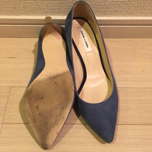 Odette e Odile(オデットエオディール)のオデットエオディール ブルーパンプス レディースの靴/シューズ(ハイヒール/パンプス)の商品写真