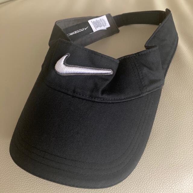 NIKE(ナイキ)のNIKE GOLF サンバイザー　黒 メンズの帽子(サンバイザー)の商品写真