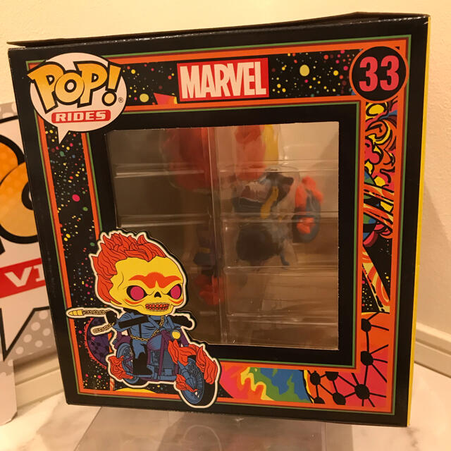 MARVEL(マーベル)のセールFUNKO POP! マーベル　ゴーストライダー　ブラックライト限定版 エンタメ/ホビーのフィギュア(アメコミ)の商品写真