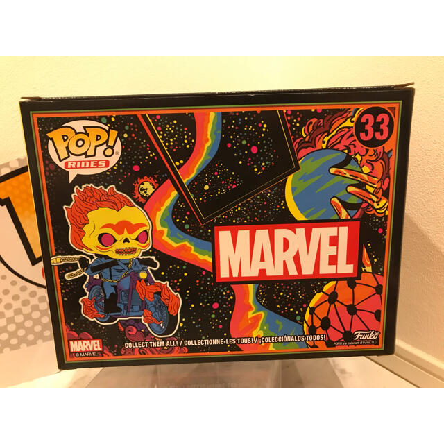 MARVEL(マーベル)のセールFUNKO POP! マーベル　ゴーストライダー　ブラックライト限定版 エンタメ/ホビーのフィギュア(アメコミ)の商品写真