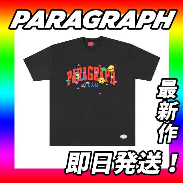 【即日発送】PARAGRAPH カラフルハッピーTシャツ ブラック コムドット