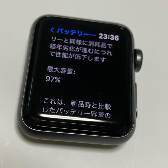 Apple Watch(アップルウォッチ)のアップルウォッチシリーズ3 38mm Apple Watch メンズの時計(腕時計(デジタル))の商品写真