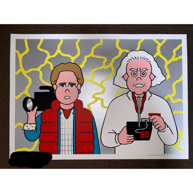 Back to the Future x JUN OSON シルクスクリーン-