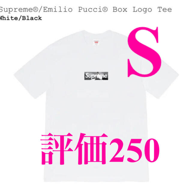 Supreme Emilio Pucci Box Logo Tee S Tシャツ/カットソー(半袖/袖なし)