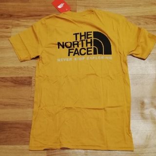 ザノースフェイス(THE NORTH FACE)のノースフェイス　新品未使用　海外限定Sサイズ半袖Tシャツイエローオレンジ(Tシャツ/カットソー(半袖/袖なし))