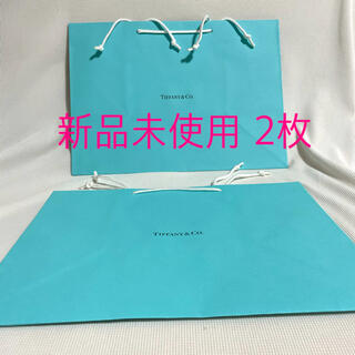 ティファニー(Tiffany & Co.)の【新品、未使用】ティファニー ショップ袋 2枚 ティーカップ2脚サイズ(ショップ袋)