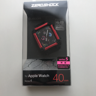 Apple Watch 40mm用 ZEROSHOCKケース赤　アップルウォッチ(その他)