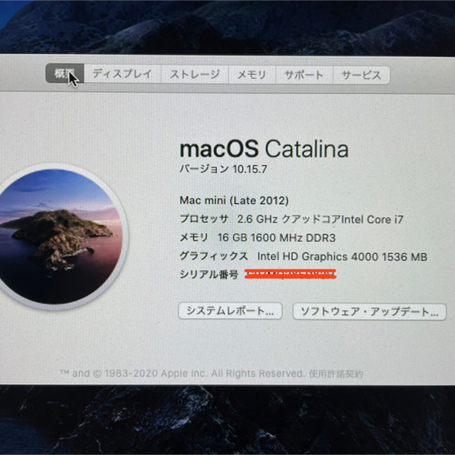 Mac mini 2012 メモリ16GB