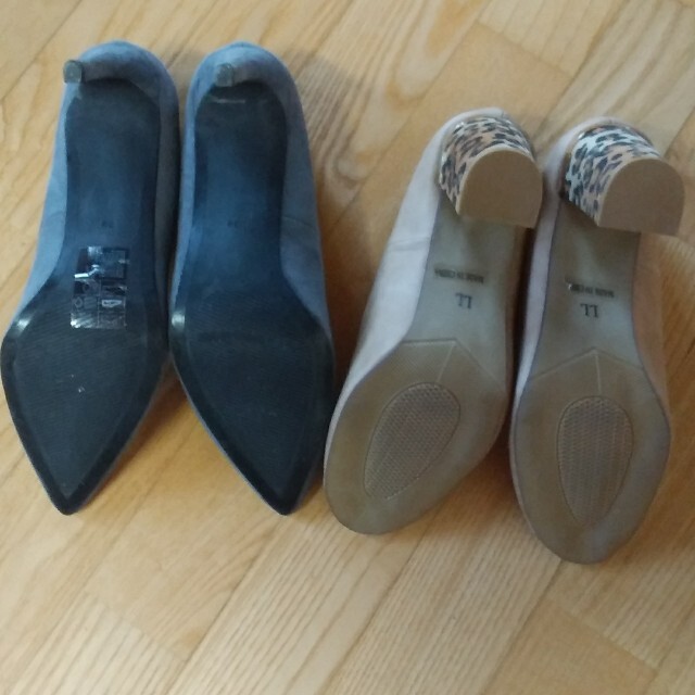H&M(エイチアンドエム)の２足セット‼️H&Mパンプス　ハイヒール　パンプス　サンダル　ヒョウ柄　靴 レディースの靴/シューズ(ハイヒール/パンプス)の商品写真