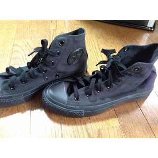 コンバース(CONVERSE)の新品コンバース ハイカット 黒5 1/2(スニーカー)