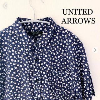 ユナイテッドアローズ(UNITED ARROWS)のUNITED ARROWS｜ユナイテッドアローズ　花柄　半袖シャツ　Lサイズ(シャツ)