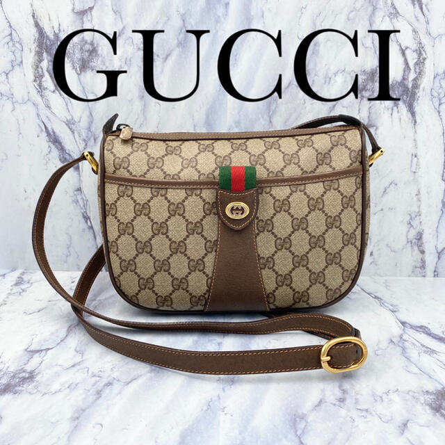 Gucci - 【美品】オールドグッチ☆ショルダーバッグ シェリーライン GG