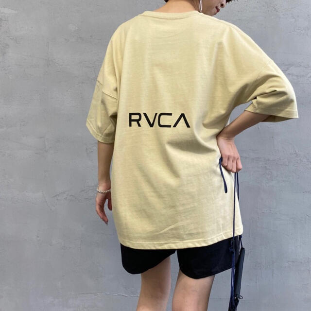 新品 RVCA レディース S バックプリント ビッグルーカ Tシャツ