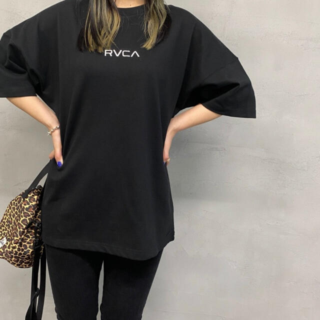 新品 RVCA レディース S バックプリント ビッグルーカ Tシャツ