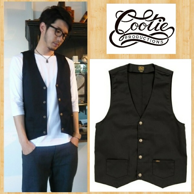 美品★COOTIE  クーティEngineer Work Vest 降谷建志着用