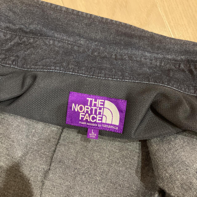 THE NORTH FACE(ザノースフェイス)のノースフェイス パープルレーベル ライトデニムボタンダウンシャツ コットン L メンズのトップス(シャツ)の商品写真