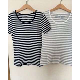 ムジルシリョウヒン(MUJI (無印良品))の無印良品＊ボーダーTシャツ＊半袖(Tシャツ(半袖/袖なし))