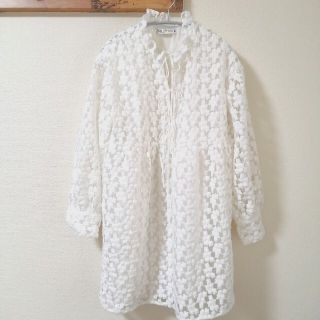 ZARA 未使用タグ付き　総レース　ミニワンピース　チュニック