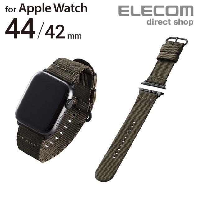 ELECOM(エレコム)のApple Watch 44mm 42mm 用 腕時計交換用 ファブリックバンド スマホ/家電/カメラのスマホ/家電/カメラ その他(その他)の商品写真