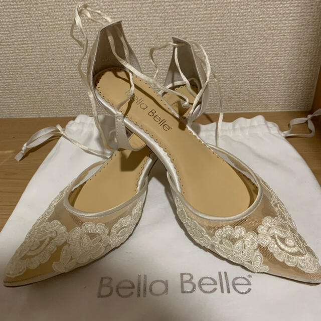 BellaBelle ブライダルシューズ　Anita Ivory 23㎝