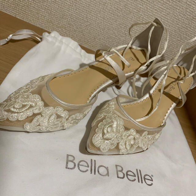 BellaBelle ブライダルシューズ　Anita Ivory 23㎝