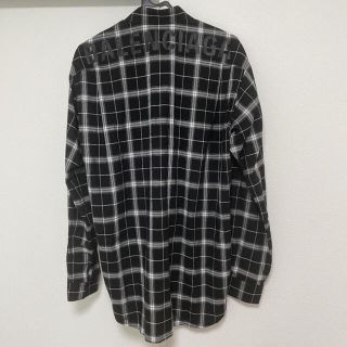 バレンシアガ(Balenciaga)のバレンシアガ　バックロゴ　チェックシャツ　正規品(シャツ)