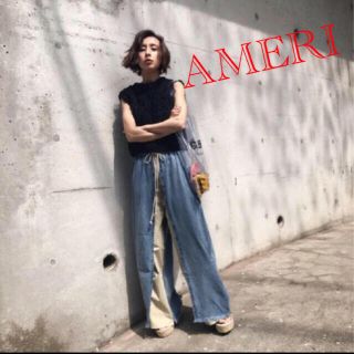 アメリヴィンテージ(Ameri VINTAGE)の週末限定価格！Ameri ♡MIX MATERIAL PANTS (デニム/ジーンズ)